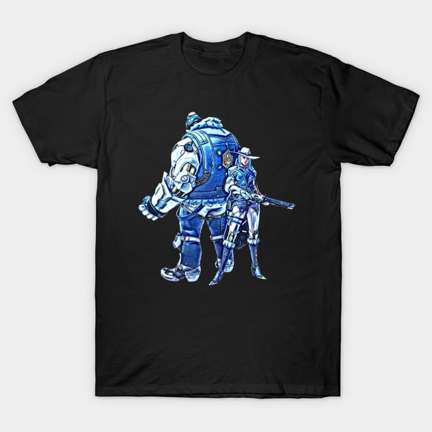 Overwatch Ashe Winter Skin T-Shirt by Green_Shirts